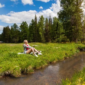 Riverside Bird Song Retreat: Nature's Relaxation Haven - Isochronic Tones Brainwave Entrainment