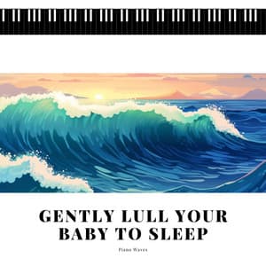 Gently Lull Your Baby to Sleep with the Ocean Waves & Piano - Piano Waves