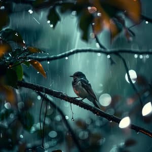 Focus with Binaural Nature Rain and Birds Ambience - Music for Working