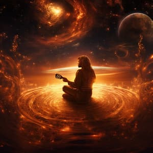 Embers' Harmony: Music Around Fire - Nature & Sounds Background