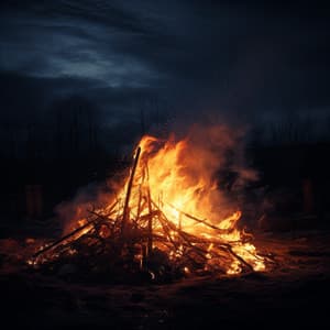 Fire's Serenity: Soothing Sleep Melodies - INDAYA