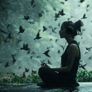 Nature's Relaxation Rhapsody: Binaural Birds and Rain - 92 88 Hz - Relaxing Classical Music