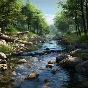 Nature's Calm: Gentle Water Soundscapes - Luna Waterfall