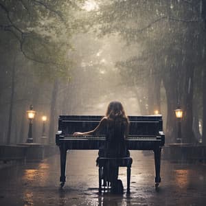 Escapada De Masaje Con Teclas De Piano Lluvioso - Ciudad de la nube