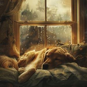 Perros Bajo La Lluvia: Ecos Relajantes Binaurales - Música para acalmar cachorro