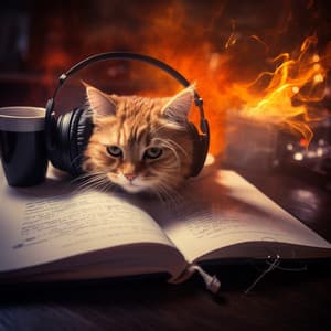 Feline Fire: Gentle Tunes Melody - The Unexplainable Store