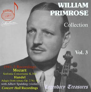 William Primrose Collection, Vol. 3: Mozart - William Primrose