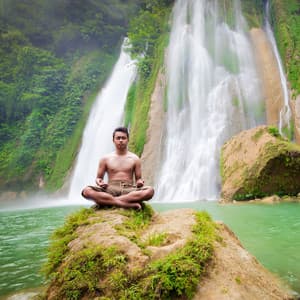 Waterfall Meditations: A Tranquil Chill Sound for Mindful Harmony - Water Meditations
