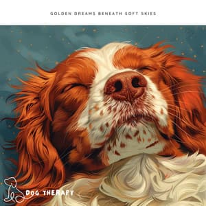Golden Dreams Beneath Soft Skies - Dog Therapy