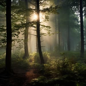 Coro Melódico Del Atardecer: Serenata De Cuencos Naturales Del Bosque - Clav polvoriento