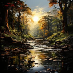 Estudio Del Río Que Fluye: Paisajes Sonoros Pacíficos - Música para Cafeterías