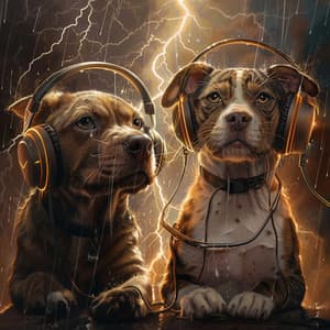 Dogs Thunder Echoes: Music for Canine Relaxation - Dog Separation Anxiety Music