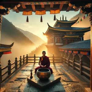 Złota Światłość Tybetu: Duchowe Dźwięki Mnichów, Echo Himalajskich Szczytów, Medytacyjne Misy i Gongi - Częstotliwości Duchowe