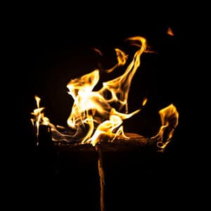Dancing with Fire: Melodic Embers - Fireplace