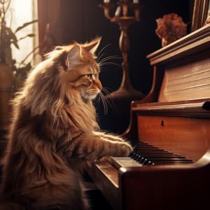 Melodías Felinas: Piano Meditativo Para La Tranquilidad De Los Gatos - Cafetería Jazz Piano Escalofriante