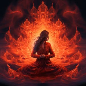 Binaural Fire Meditation: Serene Flame Harmony - Solfeggio Frequency Meditation
