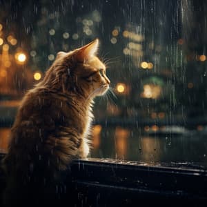 Cats and Rain: Purring to the Rhythm - Tranquil Forest Effect