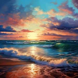 Abyssal Chorus Serenity: Music by the Deep Ocean - Wave Ambience