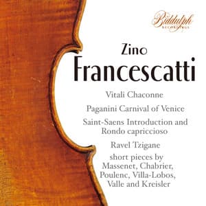 Vitali, Paganini, Saint-Saëns, Ravel & Others: Works - Zino Francescatti