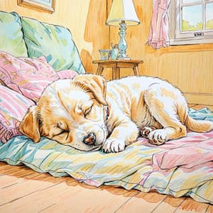 Golden Tails: Lofi Jazz for Gentle Pups - Soothing Dog Sounds