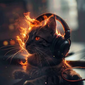 Binaural Fire for Cats: Soft Glow - Cat Music Jukebox