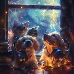 Pet Comfort: Soothing Thunder Music - Pet Music