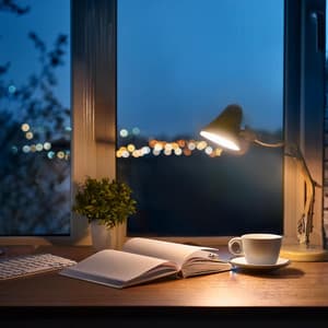 Noche De Estudio Tranquila Con Sonidos Lofi - Maestro de vibraciones cósmicas