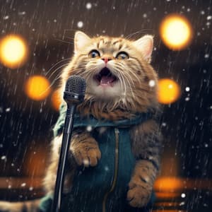 Pitter Patter Paws: Rain Drenched Cat Ballad - Serene Soul