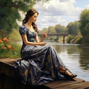 Relaxation at the Riverbank: Calm Waters' Peace Harmony - Nukahtaa