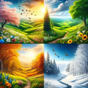 Seasons in Symphony: Nature's Quartet - Chilled Morning Music