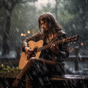 Thunderstruck Tunes: Harmonious Rainfall Echoes - Soft Background Music