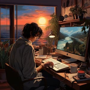 Música De Concentración: Estudio Costero Con Sonidos Del Océano - Perspectiva de la naturaleza