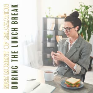 Nice Moment of Relaxation During the Lunch Break. Home Office, Cabinet, Staff Canteen, Student Buffet - Chillout Jazz Master