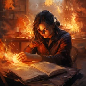 Burning Intellect: Fire Study Rhapsody - Therapeutic Reality