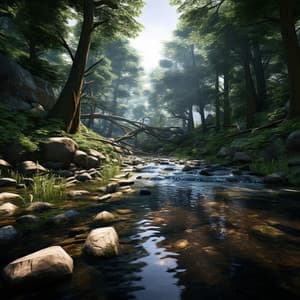 Baby's Stream Lullaby: Gentle Water Sounds - Dreamy Thoughts