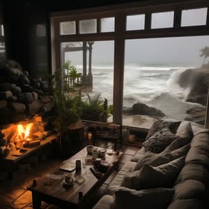 Elements Unleashed: Rain, Ocean, and the Crackling Fire - Rain Sound Experience