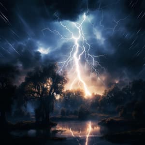 Meditación De Estudio Con Truenos: Melodías Tranquilas De Cantata - Noche Nublada