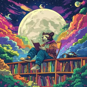 The Spaceship Journeys Through Space Listening to Jazz Hip Hop - Lofi Chill and Study