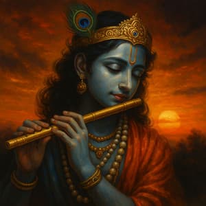 Sacred Garden of Krishna - Emerald Misty