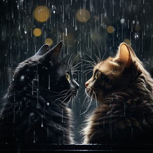 Trueno Armónico Con Compañeros Ronroneantes: Música Para Amigos Felinos - Atmósfera de Nueva York