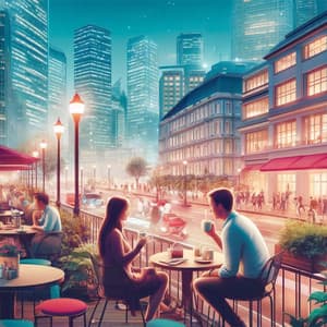 Cityscape Symphony: Cafe Conversations - Smooth Jazz Music Academy