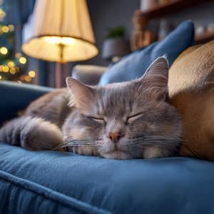 Lofi De Relajación Para Gatos: Tonos Pacíficos Para Gatos - Resplandor Lofi