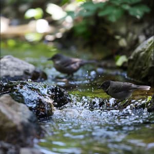 Serene Binaural Birds and Creek for Nature Meditation - Personal Subliminal Self-Hypnosis Programs