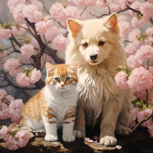 Armonía Primaveral Entre Gatos Y Perros: Música Junto A La Primavera - Inicio de la primavera