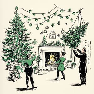 Holiday Hearth: Joyful Jingles - Christmas Music Background