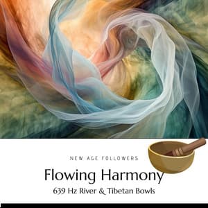 Flowing Harmony: 639 Hz River & Tibetan Bowls - New Age Followers
