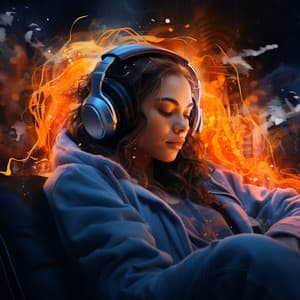 Fire Serenity: Binaural Relaxation Echoes - Sound Bath
