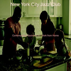 Contemporary Backdrop for Work from Home - New York City Jazz Club