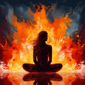 Fire's Concentration Flow: Igniting Clarity Harmony - Tranquil Forest Effect