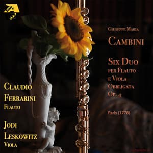 Giuseppe Maria Cambini: Six Duo Op. 4 per flauto e viola obbligata - Giuseppe Maria Cambini